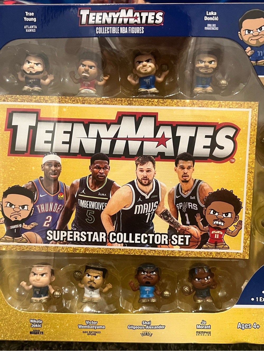 NBA Superstar Collector Set - Yellow/Blue Multi-Figure Pack